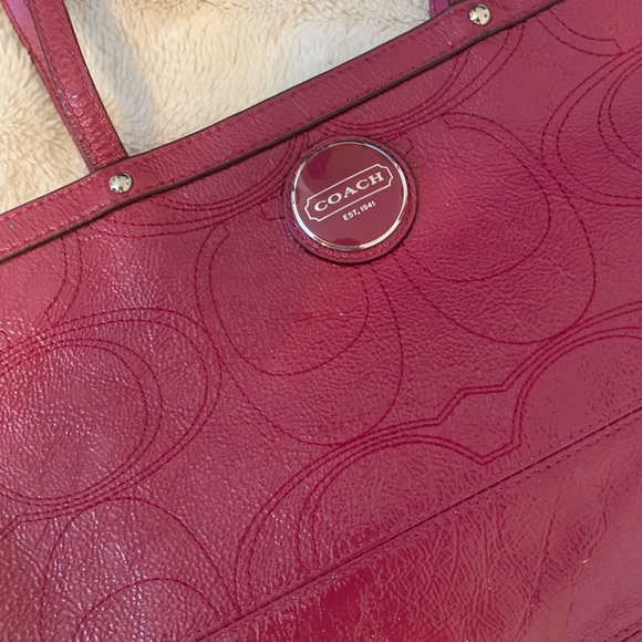 Purple Coach Purse - Picture 2 of 3